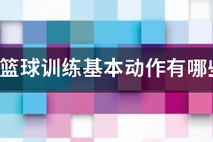 篮球训练基础动作有哪些